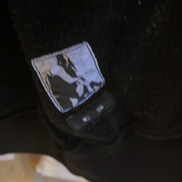 Rick Owens black sweatshirt with leather trim and avant garde zipper. - Picture 5 of 5